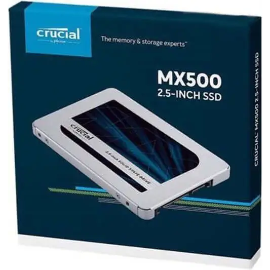 Crucial MX500 250GB 2.5’’ SATA SSD - 560/510 MB/s 90/95K IOPS 100TBW AES 256bit Encryption Acronis True Image Cloning