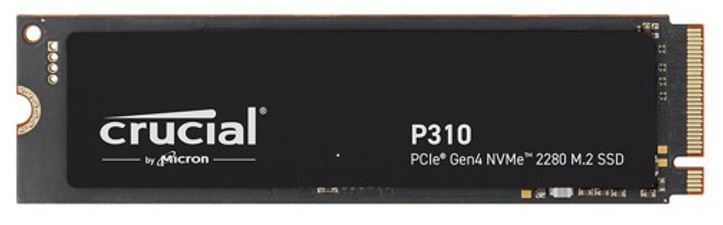 Crucial P310 500GB Gen4 2280 NVMe SSD 6600/3500 MB/s R/W 110TBW 520K/890K IOPS 1.5M hrs MTTF Full-Drive Encryption M.2