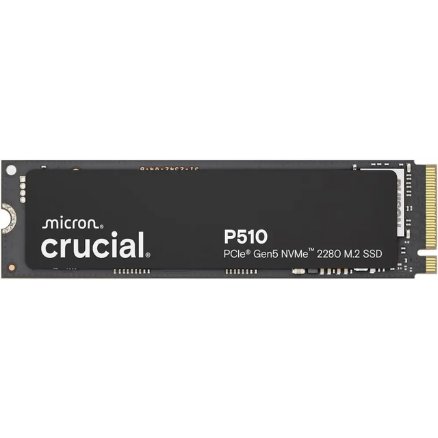 Crucial P510 1TB Gen5 NVMe SSD Up to 11,000 MB/s PCIe 5.0 M.2 2280 Internal Solid State Drive Compatible with Laptop