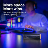 Crucial P510 1TB Gen5 NVMe SSD with Heatsink Up to 11,000 MB/s PCIe 5.0 M.2 2280 Internal Solid State Drive Compatible