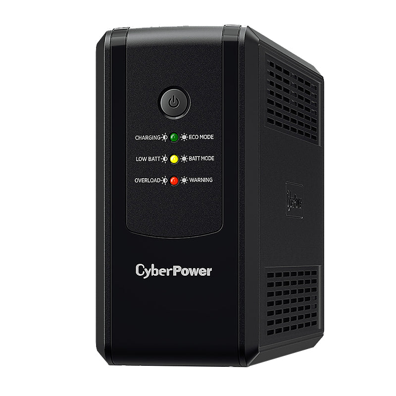 CyberPower UT650EG ENERGY-SAVING TOWER UPS, 650VA/360W, AVR, RJ11/45 Surge Protection, 12V/5AH*1, 3x AU, 2 years advance replacement including Internal Battery