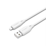 Cygnett Essentials Lightning to USB-A (2.0) Cable (1M) - White(CY4700PCCAL),2.4A/12W 480Mbps Transfer Fast Charge