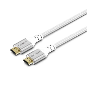Cygnett Unite 8K HDMI to Cable (1.5M) - White (CY4864CYHDC) Braided Supports 8k (60Hz) & 4k (120Hz) Flexible Materials