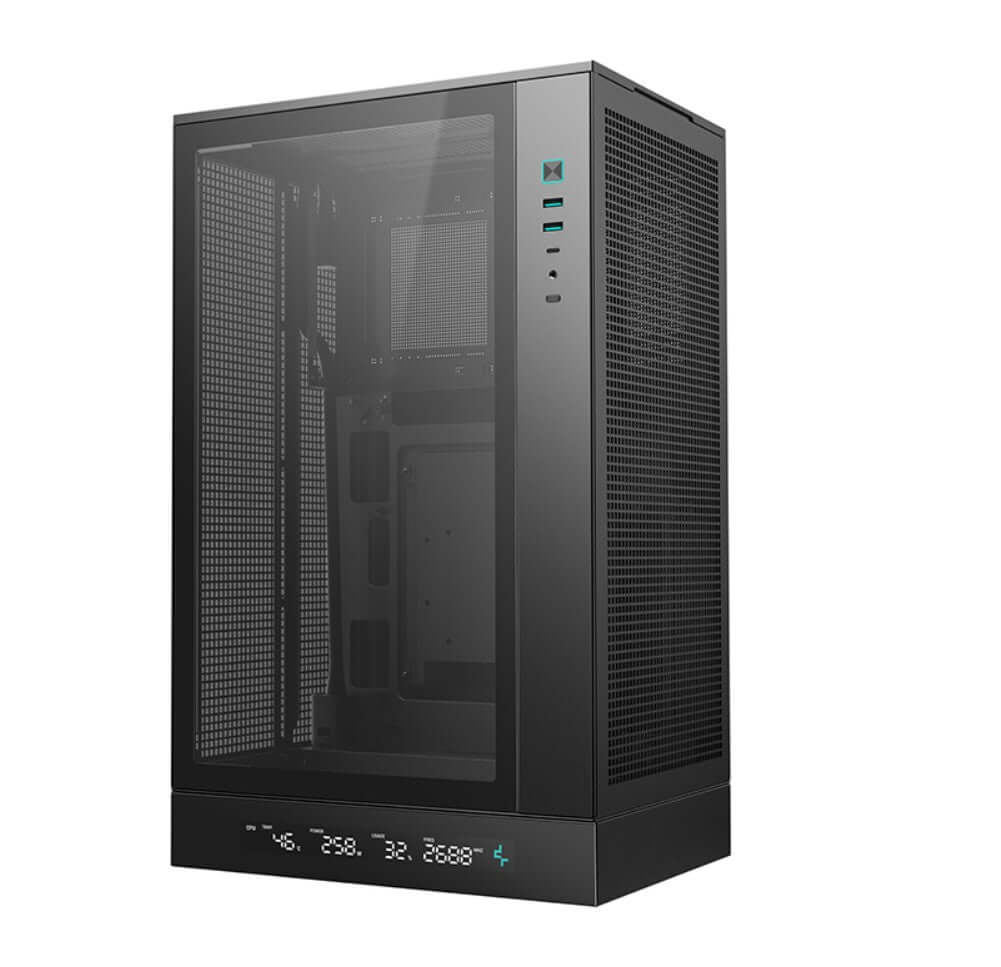 DeepCool CH270 DIGITAL M-ATX Case Full sized Air Cooler Support,360mm AIO support USB3.0/Type-C/Hybrid audio ports