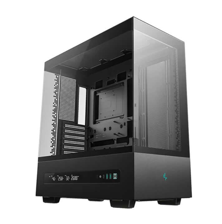 DeepCool CH690 DIGITAL Mid-Tower ATX Case Panoramic Design Support up to 420mm Radiator Supports Rear Connector