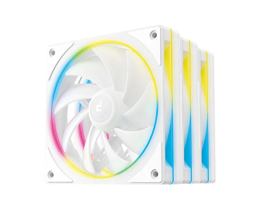 DeepCool FL12 SE WH 3 Pack 120mm Performance ARGB Fans Hydro Bearing