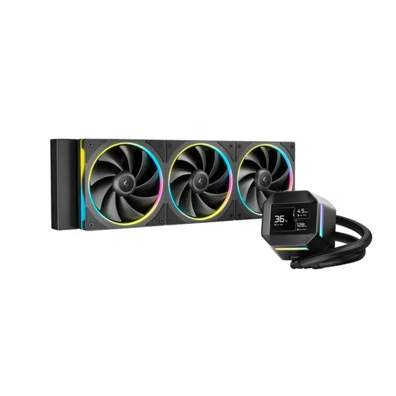 DeepCool LM360 ARGB Liquid CPU Cooler Mini LCD Screen 2.4’’ IPS 320×240 Resolution Intel LGA1851/1700/1200 + More AMD