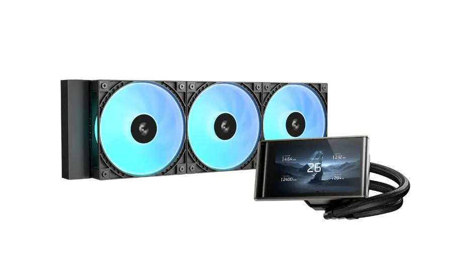 DeepCool LT360 VISION ARGB Liquid Coole 4.5 Ultrawide LCD Screen Adjustable Viewing Angle