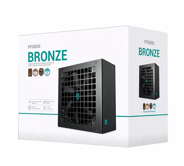 DeepCool PF600X 600W Gamer Storm 80+ Bronze/ Cybenetics ATX Power Supply 120mm Fan