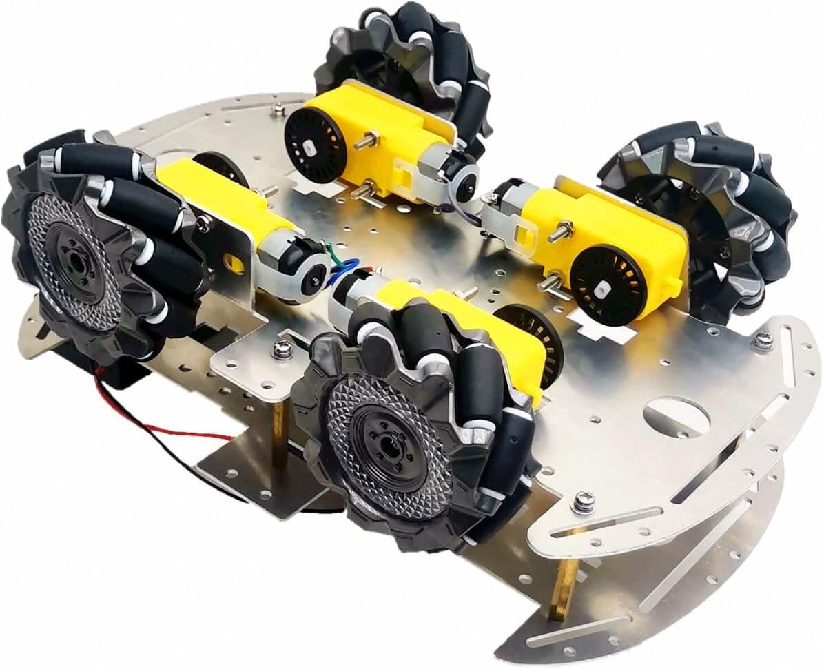 DIY Mecanum Wheel Robot Kit Parts 4WD Omnidirectional Wheels Smart Robot Car Chassis Kit Educational Toy Accessory(4Pcs