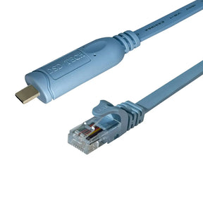 DSD TECH SH-RJ45B USB C to RJ45 Console Cable with FTDI Chip for Cisco NETGEAR Routers/Switches Support MacBook Pro/Air
