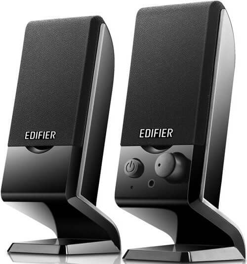 Edifier M1250 2.0 USB Powered Compact Multimedia Speakers - 3.5mm AUX/Flat Panel Design Satellites/Built