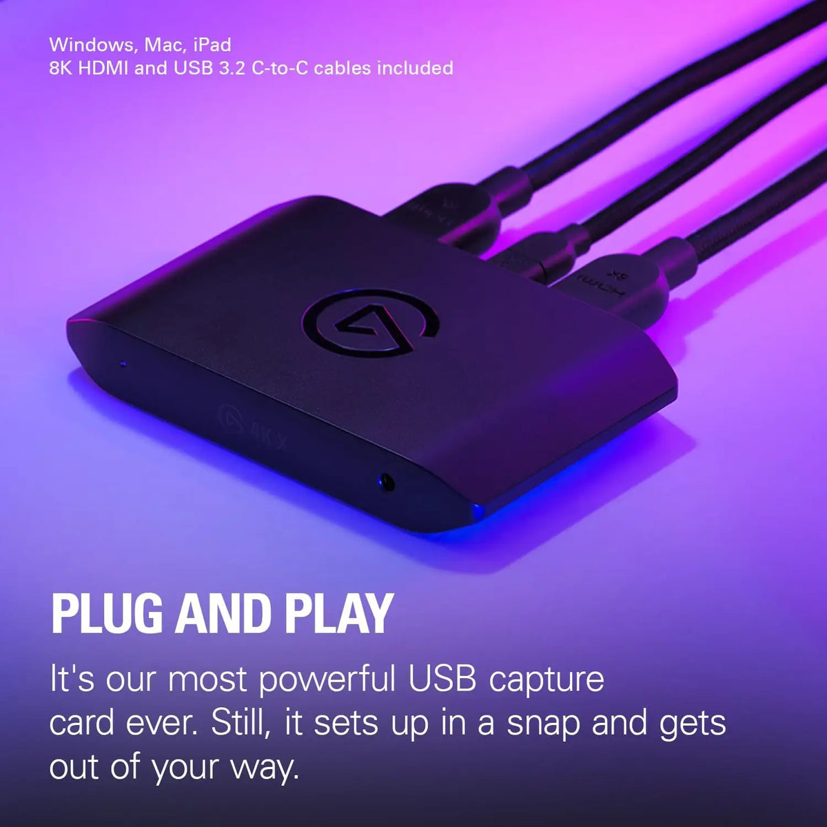 Elgato 4K X Capture Card HDMI 2.1 4K144 Ultra-Low Latency