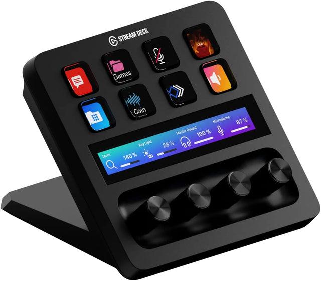 Elgato Stream Deck + Audio Mixer Production Console and Studio Controller for Content Creators Streaming Gaming
