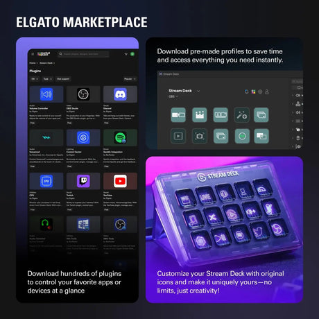 Elgato Stream Deck + Audio Mixer Production Console and Studio Controller for Content Creators Streaming Gaming
