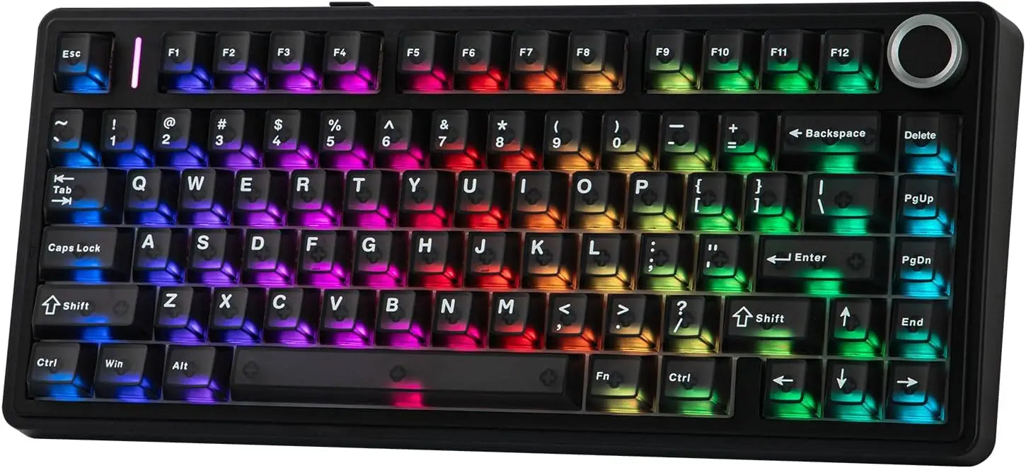EPOMAKER Aula F75 Ultra Wireless Mechanical Keyboard 10000mAh VIA Programmable Knob Hot-Swap Creamy Switch & Gasket RGB