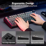 EPOMAKER x Aula F75 Gasket Mechanical Keyboard 75% Wireless Hot Swappable Gaming with Five-Layer Padding&Knob