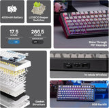 EPOMAKER x Aula F75 Gasket Mechanical Keyboard 75% Wireless Hot Swappable Gaming with Five-Layer Padding&Knob