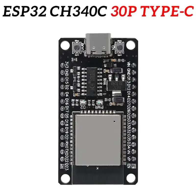 ESP32 Development Board CH340C WiFi + Bluetooth Ultra-Low Dual Core ESP32-DevKitC-32 ESP-WROOM-32 Expansion