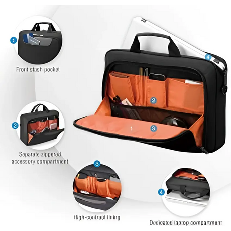 Everki Advance Laptop Bag- Briefcase Fits Up to 16-inch (Ekb407nch) Charcoal 16 Inch by hi