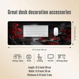 Extended Gaming Mouse Pad Large Anime Keyboard Mat Nature Rubber Base Mousepad with Stitched Edges (Dark Canyon 5)