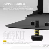 EZDIY-FAB Vertical GPU Mount with High-Speed PCIE 4.0 Riser Cable ARGB Module 115mm/4.52in Flexible Extension 90 Degree