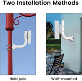 Focket Wireless Bridge Bracket Mount 150° Adjustable Universal Pole and Wall Mounted J for Outdoor Point to AP Access