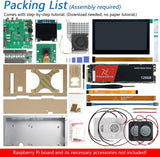 Freenove Computer Case Kit for Raspberry Pi 5 (NOT Included) 128GB M.2 NVMe SSD 800 MB/s 4.3 Inch Touchscreen MP Camera