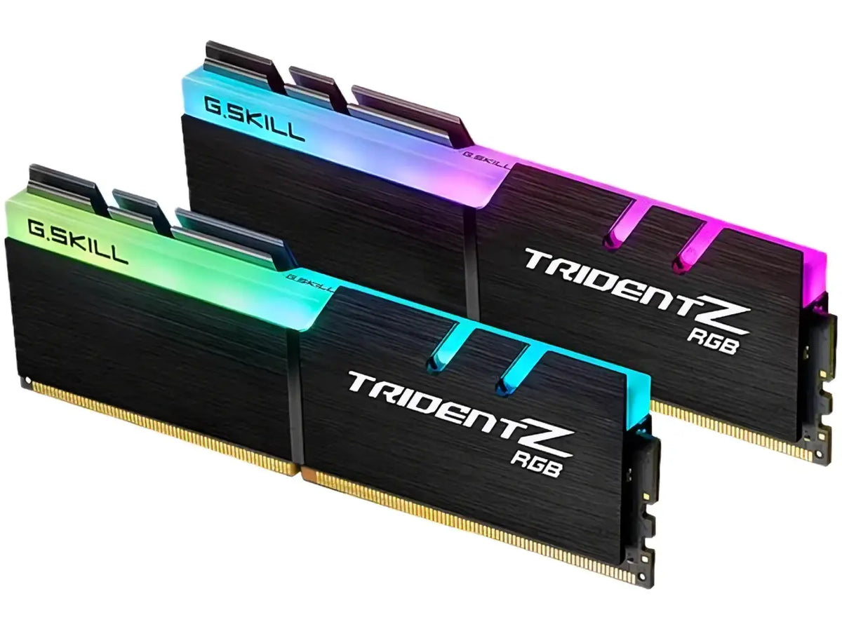 G.SKILL F4-3200C16D-16GTZR 16GB (2 x 8GB)/ PC4-25600 / DDR4 3200 Mhz/ Timings 16-18-18-38/ Voltage 1.35V/ Trident Z RGB