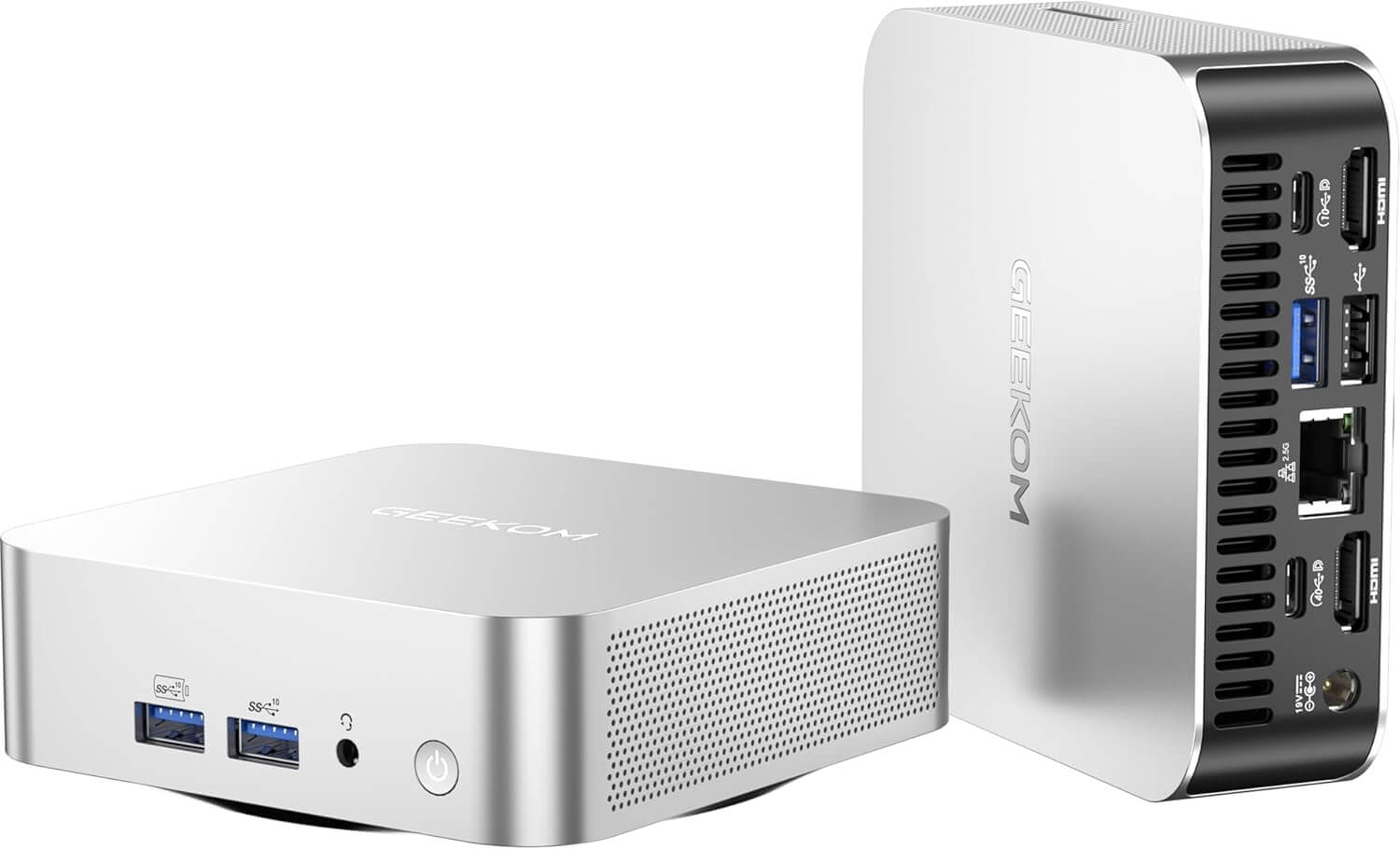 GEEKOM A6 Mini PC AMD Ryzen 7 6800H(8C/16T) 16GB DDR4&512GB M.2 2280 NVMe Gen4*4 SSD Windows 11 Pro Desktop Computer