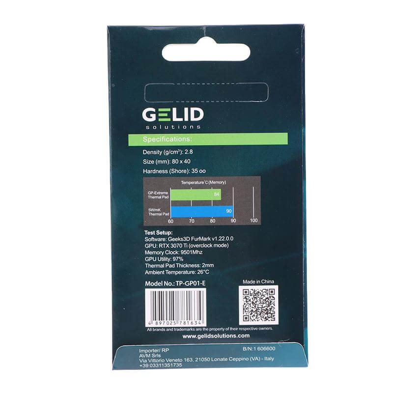 GELID 15W/MK Thermal Pad CPU/GPU Graphics Motherboard Silicone Grease Pad Heat Dissipation Silicone Pad
