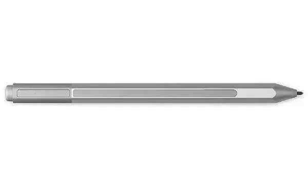 Genuine Microsoft Surface Pen Stylus Silver Model 1776 for Surface devices, ideal for drawing and erasing.