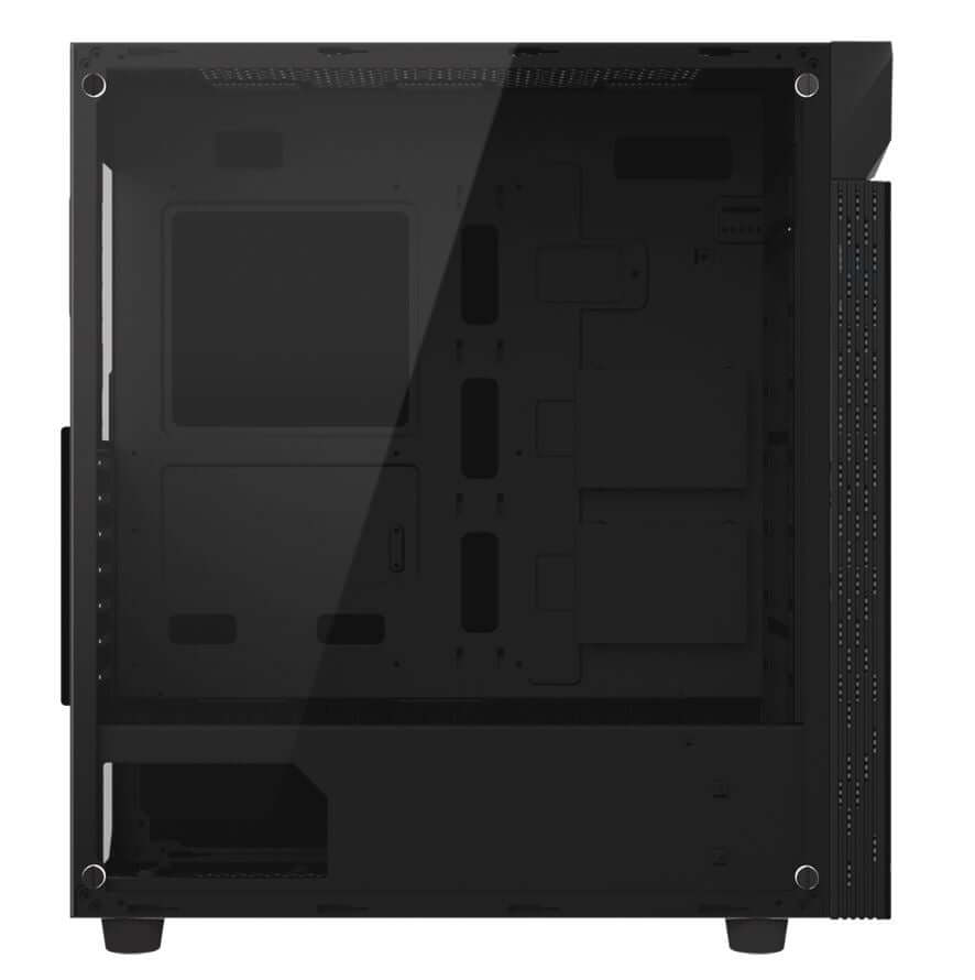Gigabyte C200 RGB Tempered Glass ATX Mid-Tower PC Gaming Case 2x3.5’’ 2x2.5’’ 2xUSB3.0 Detachable Dust Filter Liquid