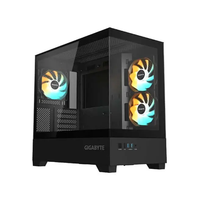 Gigabyte C201 PANORAMIC Mid Tower mini-ITX/m-ATX Black H431x W242x D430 mm 5 Slots USB 3.0 x2 H=502 W=313 D=525