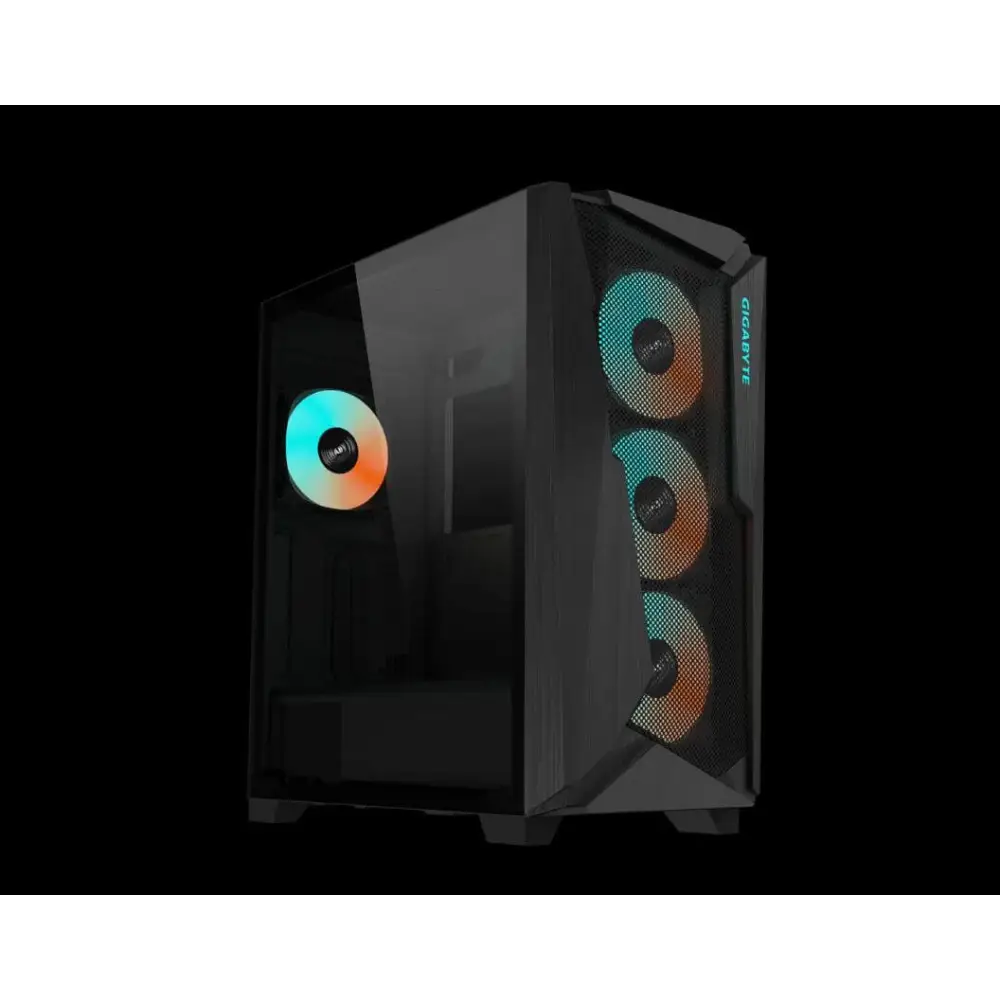 Gigabyte C301V2 RGB Tempered Glass E-ATX Black Mid Tower Gaming Chassis 2x3.5’’ 2x2.5’’ 2xUSB3.0 Detachable Dust Filter