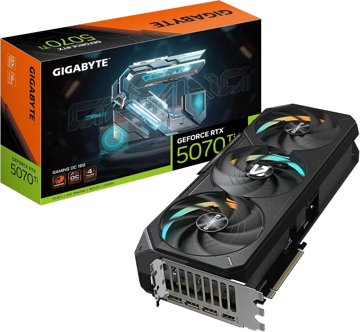 Gigabyte GeForce RTX 5070 Ti GAMING OC 16GB 2588MHz Boost GDDR7 28Gbps 256-bit PCIe 5.0 DP 2.1b HDMI GV-N507TGAMING