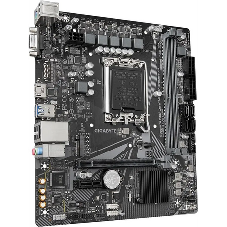 Gigabyte H610M H V3 DDR4 Motherboard - Supports Intel Core 14th CPUs 4 + 1 + 1 Hybrid Phases Digital VRM up to 3200MHz