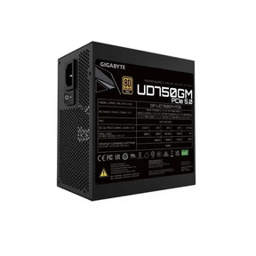 Gigabyte UD750GM PG5 v2 750W ATX PSU Power Supply 80+ Gold >90% Black Flat Cables Single +12V Rail Japanese >100K Hrs