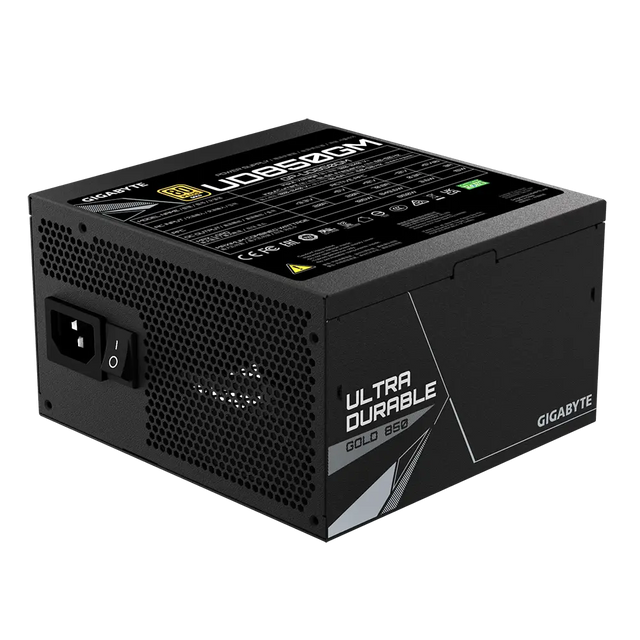 Gigabyte UD850GM PG5 (rev. 2.0) 850W ATX PSU Power Supply 80 PLUS GOLD Fan Type 120mm Hydraulic Bearing(HYB)fan