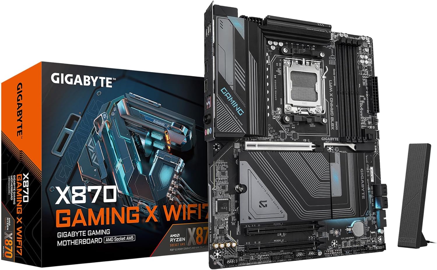 GIGABYTE X870 Gaming X WIFI7 AMD AM5 LGA 1718 Motherboard ATX DDR5 3X M.2 PCIe 5.0 USB4 2.5GbE LAN EZ-Latch