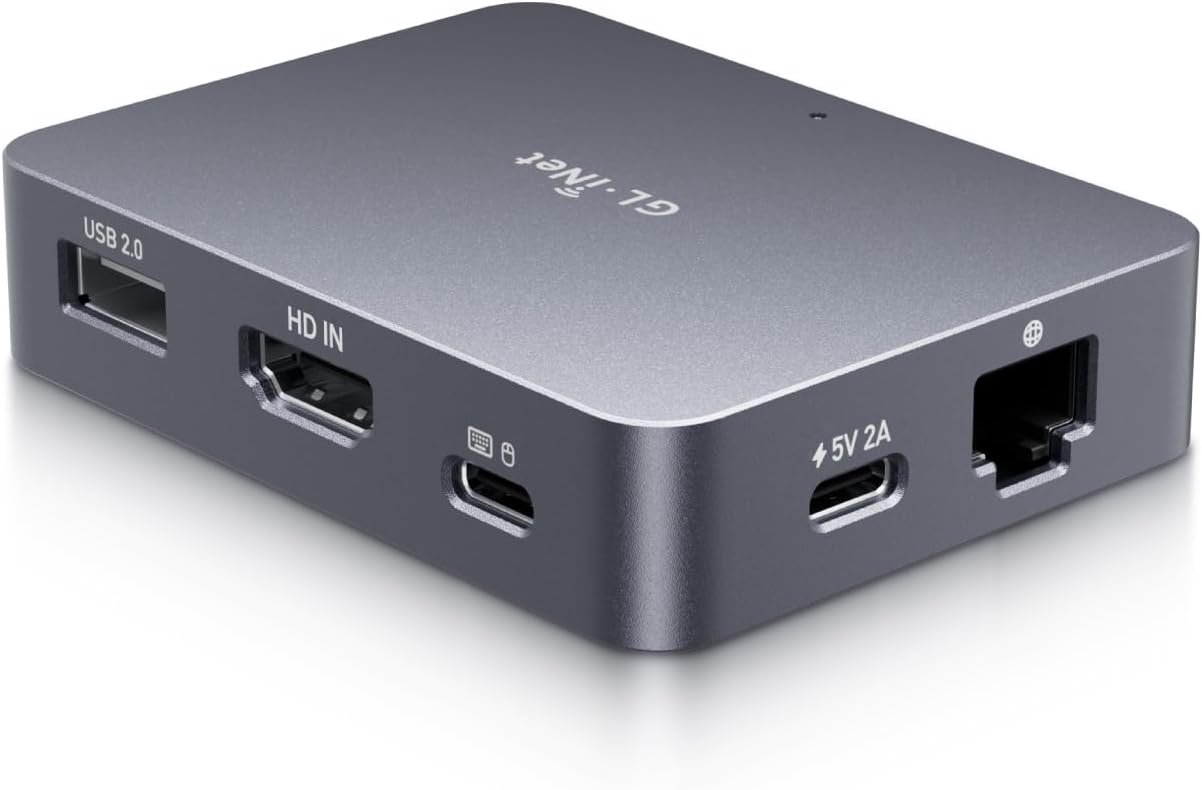 GL.iNet Comet (GL-RM1) Remote KVM Over Internet 4K@30Hz Tailscale Support,Remote Keyboard Video Mouse Install OS Via