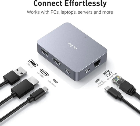 GL.iNet Comet (GL-RM1) Remote KVM Over Internet 4K@30Hz Tailscale Support,Remote Keyboard Video Mouse Install OS Via