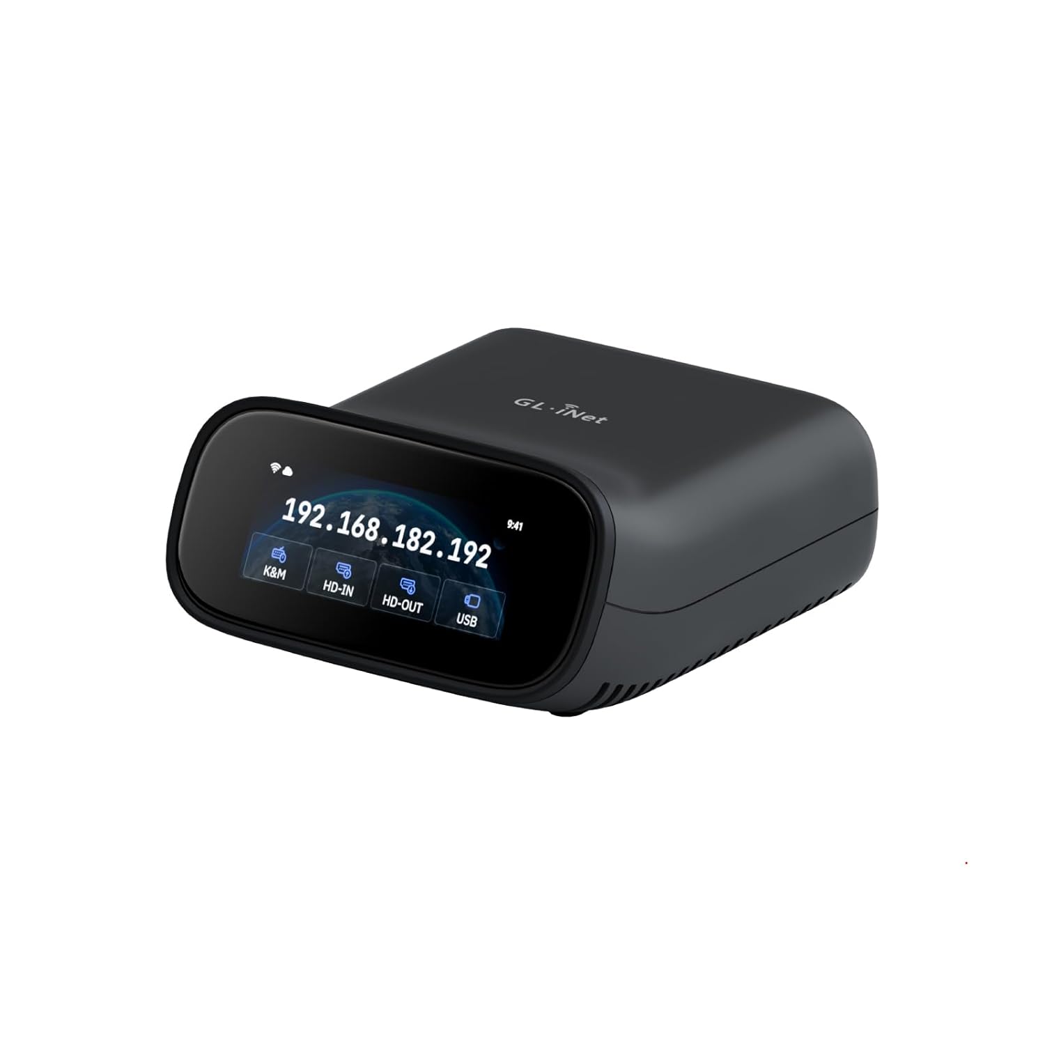 GL.iNet Comet Pro (GL-RM10) Remote KVM Over Wi-Fi,Dual Band Wi-Fi 6,4K@30Hz Passthrough,Touchscreen,32GB EMMC,Tailscale