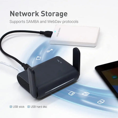 GL.iNet GL-A1300 (Slate Plus) Wireless VPN Encrypted Travel Router– Easy to Setup Connect Hotel WiFi & Captive Portal