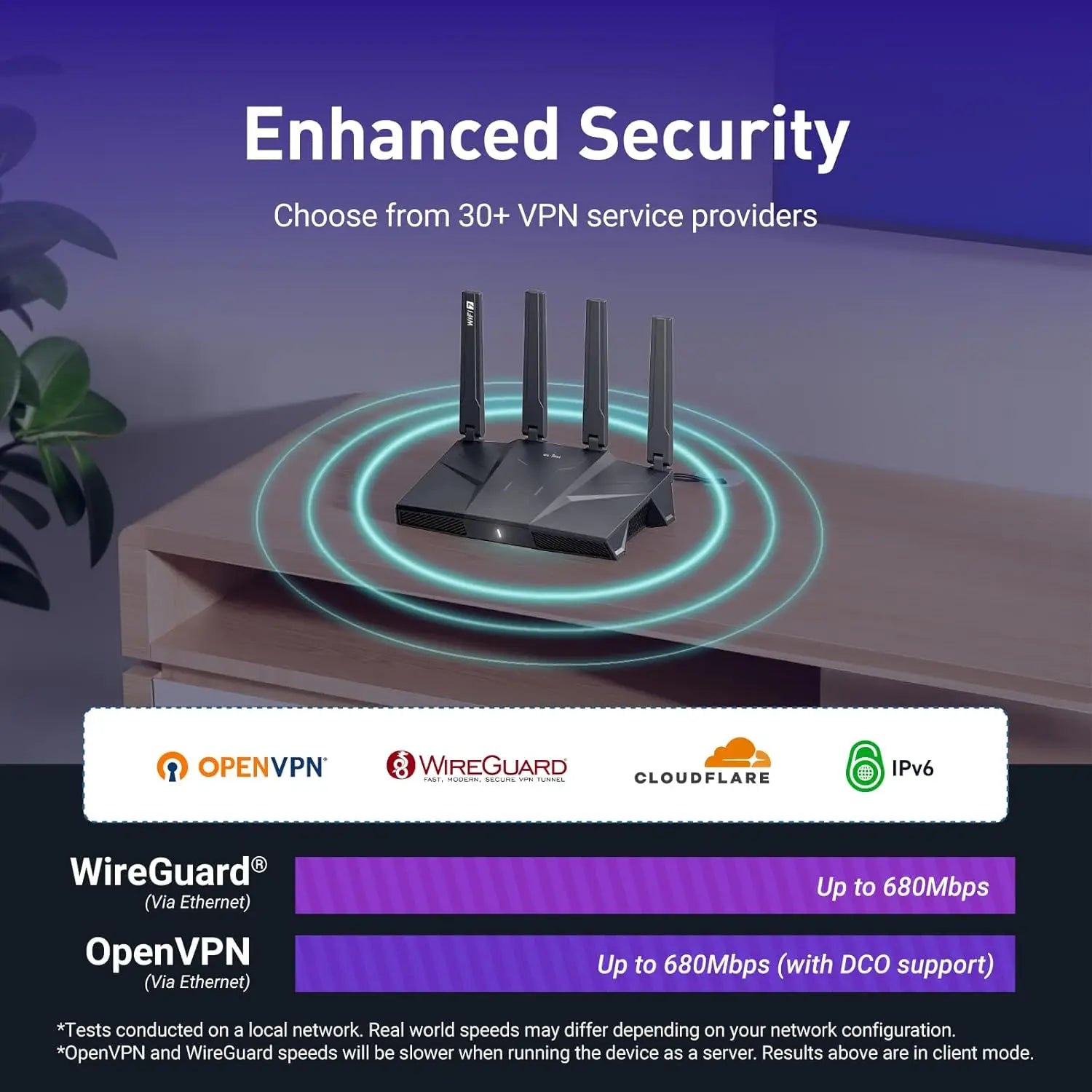 GL.iNet GL-BE9300 (Flint 3) Tri-Band WiFi 7 Router High-Speed 6GHz Gaming for Wireless Internet Long Range 5 x 2.5G VPN