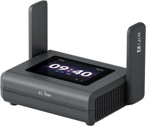 GL.iNet Slate 7 Pro (GL-BE10000) Tri-Band Wi-Fi Travel Router – 6GHz 5.7Gbps MLO 2.8’’ Touchscreen 1.1Gbps WireGuard