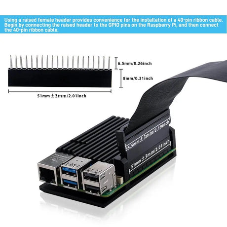 Heatsink Case for Raspberry Pi 5 Aluminum Alloy Armor Passive Cooling 4GB/8GB (Raspberry NOT Included)