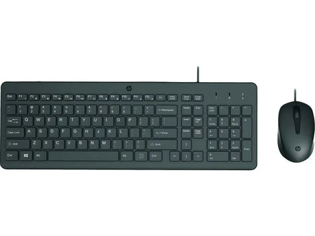 HP 150 Wired USB-A Keyboard & Mouse Combo Win 10/11 OS Black