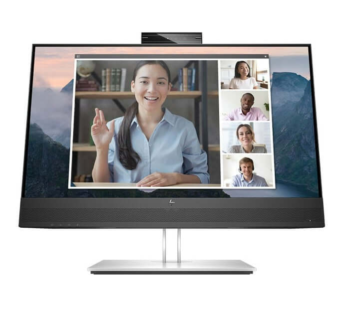 HP E24MV G4 23.8’’/24’’ FHD Conferencing Monitor 1920x1080 16:9 5ms Height Adjustable Tilt Swivel Pivot Webcam Speakers