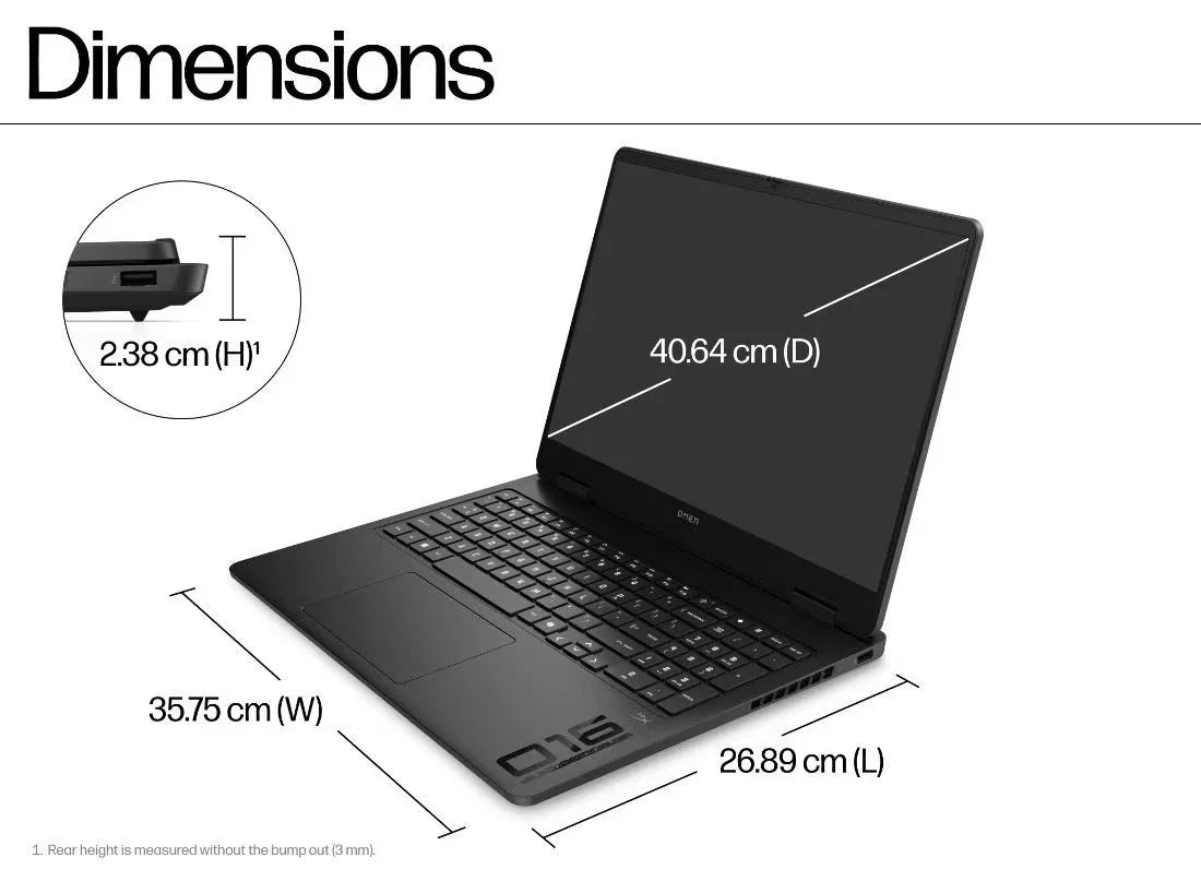 HP OMEN Gaming Laptop 16’’ WQXGA i9-14900HX 32GB 1TB SSD RTX 5060 8GB